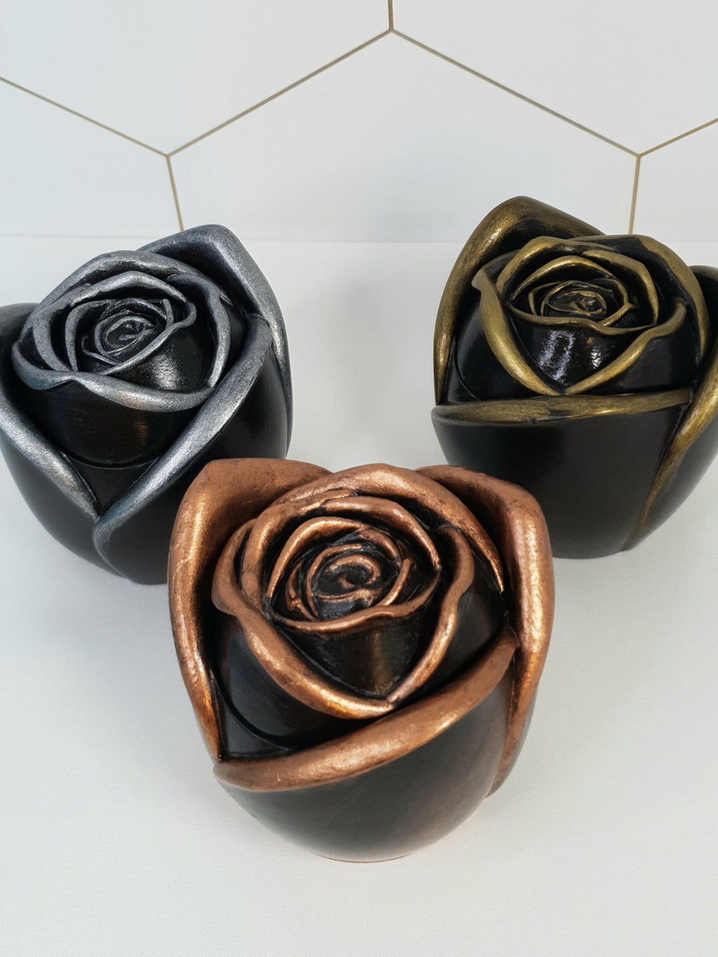 Bougeoir rose – plusieurs finitions possible -