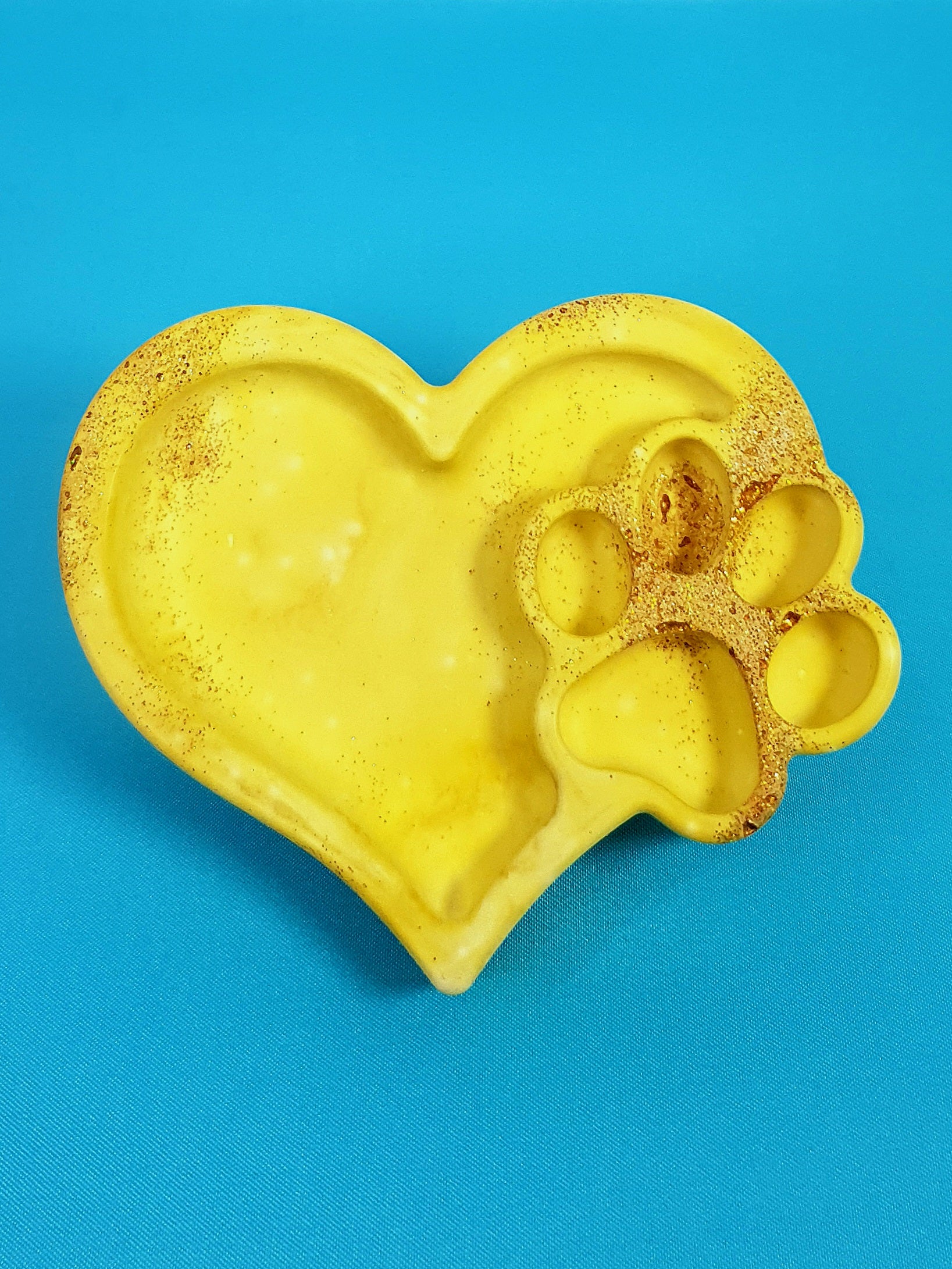 Mini vide-poche coeur & patte personnalisé – plusieurs finitions possible -