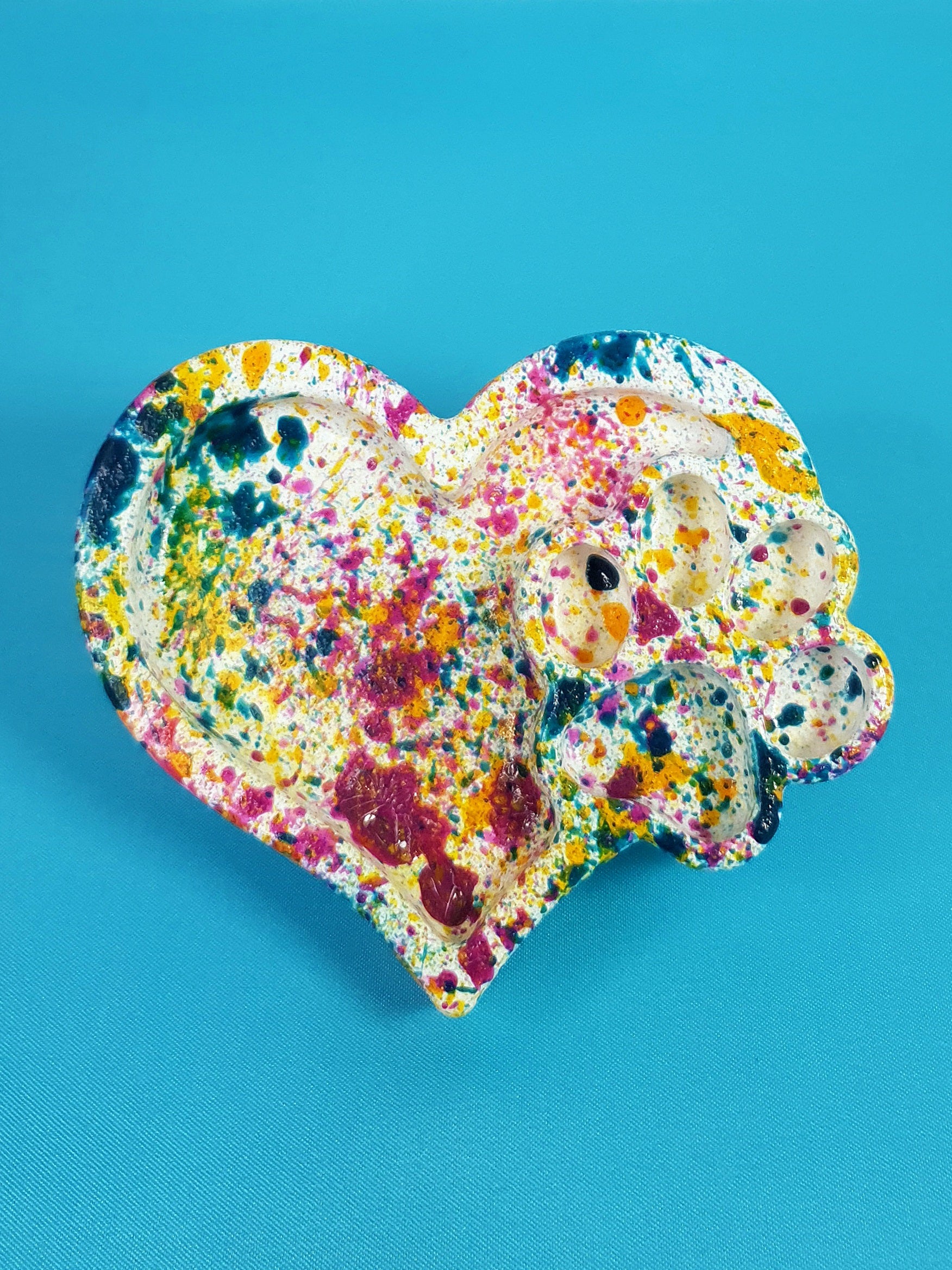 Mini vide-poche coeur & patte personnalisé – plusieurs finitions possible -