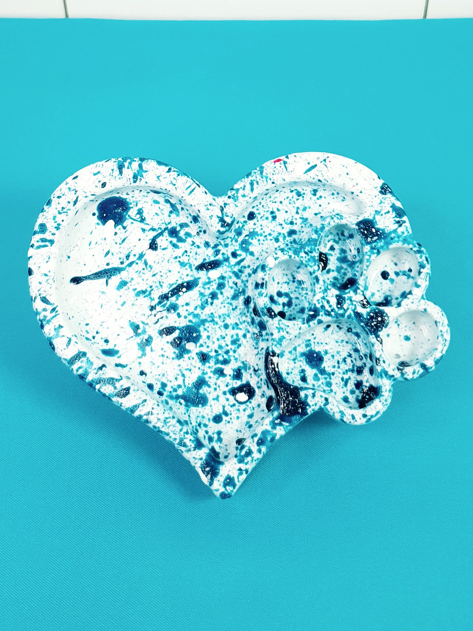 Mini vide-poche coeur & patte personnalisé – plusieurs finitions possible -