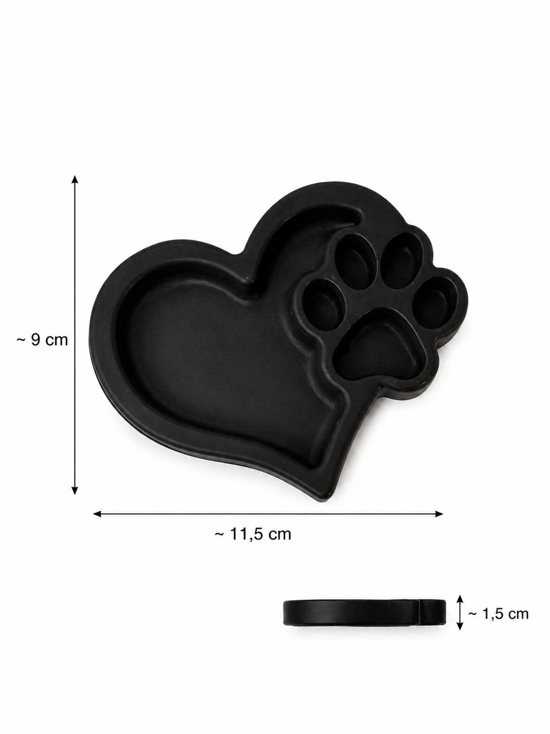 Mini vide-poche coeur & patte personnalisé – plusieurs finitions possible -